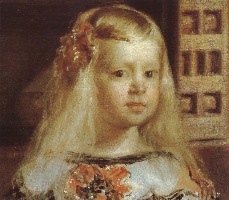 Detail of Palace handmaiden, VELAZQUEZ, Diego Rodriguez de Silva y